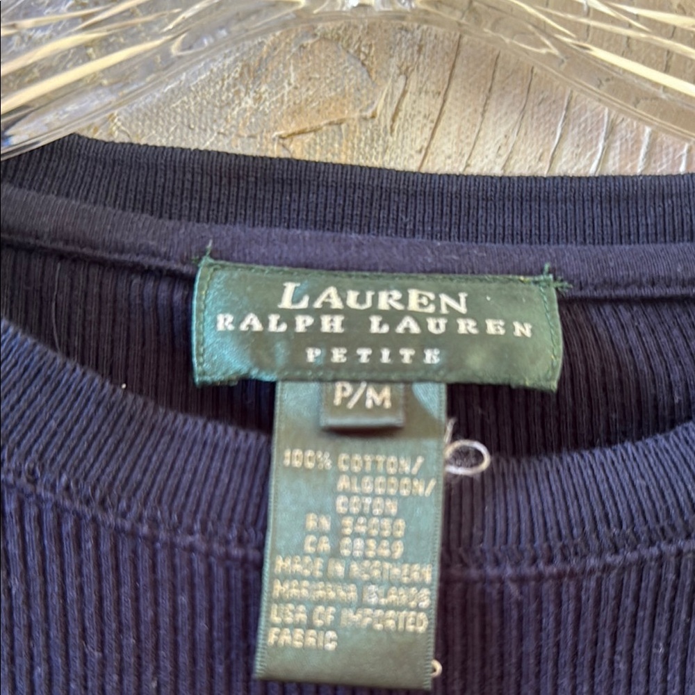 Lauren Ralph Lauren Dark Blue Knit Top
